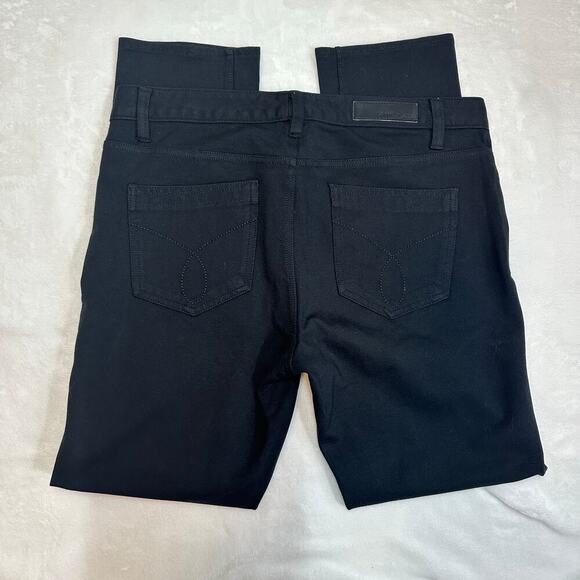Calvin Klein Tailored Straight Leg Black Stretchy, Jeans, Size 10 - Picture 2 of 10